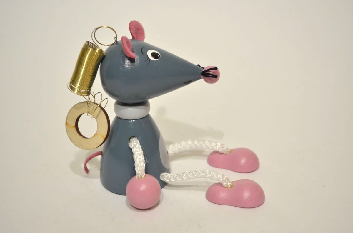 Игрушка на пружинке "Мышь"